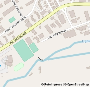 Mappa Via Willy Weber, 62029 Tolentino MC, Italia (0.16154)