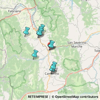 Mappa Traversa Settempedana, 62022 Castelraimondo MC, Italia (6.14091)