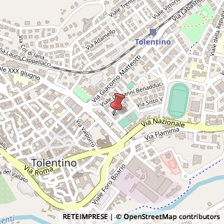 Mappa Viale delle Cartiere, 7, 62029 Tolentino, Macerata (Marche)