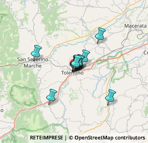 Mappa Largo Giovanni Tacci Porcelli, 62029 Tolentino MC, Italia (3.425)