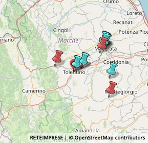 Mappa Via Fernando Tambroni, 62029 Tolentino MC, Italia (11.07308)