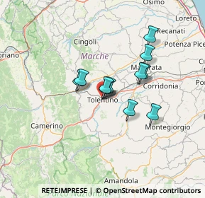 Mappa Via Fernando Tambroni, 62029 Tolentino MC, Italia (9.74818)