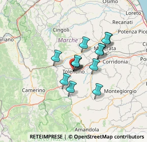 Mappa Via Fernando Tambroni, 62029 Tolentino MC, Italia (9.24538)