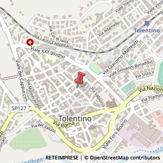 Mappa Via zampeschi laura 29, 62029 Tolentino, Macerata (Marche)