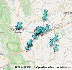 Mappa Via Terme Santa Lucia, 62029 Tolentino MC, Italia (5.5245)