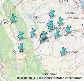 Mappa Via Terme Santa Lucia, 62029 Tolentino MC, Italia (12.70571)