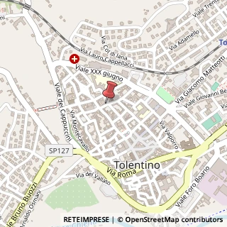 Mappa Piazza San Giovanni Bosco, 1, 62029 Tolentino, Macerata (Marche)