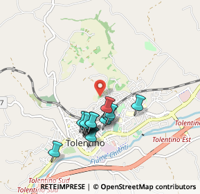 Mappa Via Portanova, 62029 Tolentino MC, Italia (0.825)