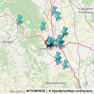 Mappa VIA GIORGIO AMENDOLA, 53048 Sinalunga SI, Italia (5.174)