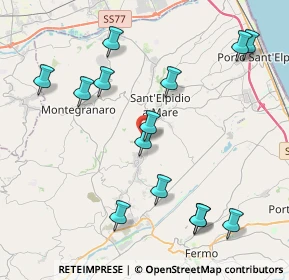 Mappa Via Monturanese, 63811 Sant'Elpidio a Mare FM, Italia (4.62857)