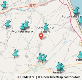 Mappa Via Monturanese, 63811 Sant'Elpidio a Mare FM, Italia (6.53333)
