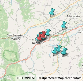 Mappa Via Enrico Mattei, 62029 Tolentino MC, Italia (4.81308)