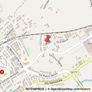 Mappa Via G. Saragat, 7, 62029 Tolentino, Macerata (Marche)