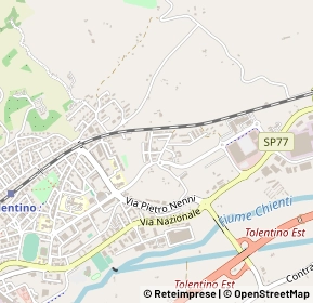 Mappa Via Giuseppe Saragat, 62029 Tolentino MC, Italia (0.21538)