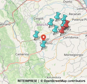 Mappa Contrada S. Lucia, 62029 Tolentino MC, Italia (13.84273)