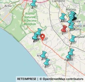 Mappa Via di Monte Cervino, 00071 Pomezia RM, Italia (10.621)