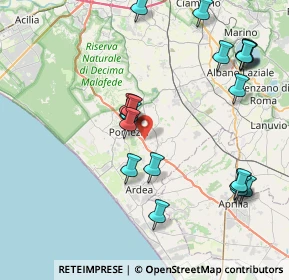 Mappa Via di Monte Cervino, 00071 Pomezia RM, Italia (9.409)