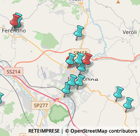 Mappa Via Colle Iannini, 03100 Frosinone FR, Italia (5.12125)