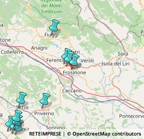 Mappa Via Colle Iannini, 03100 Frosinone FR, Italia (25.01)
