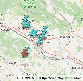 Mappa Via Colle Iannini, 03100 Frosinone FR, Italia (12.39364)
