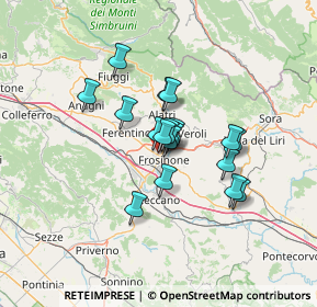 Mappa Via Colle Iannini, 03100 Frosinone FR, Italia (9.83722)