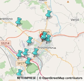 Mappa Via Livio de Carolis, 03100 Frosinone FR, Italia (4.32083)