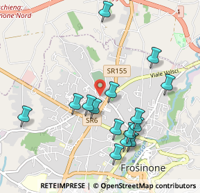 Mappa Via Livio de Carolis, 03100 Frosinone FR, Italia (1.06133)