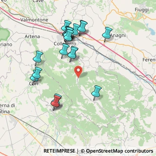 Mappa Via Madonna del Soccorso, 00030 Montelanico RM, Italia (8.691)