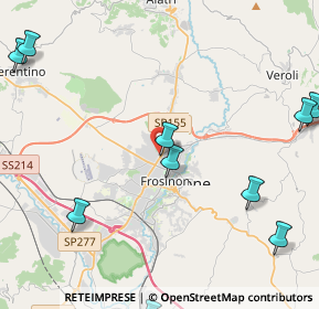 Mappa Via Livio de Carolis, 03100 Frosinone FR, Italia (6.5525)