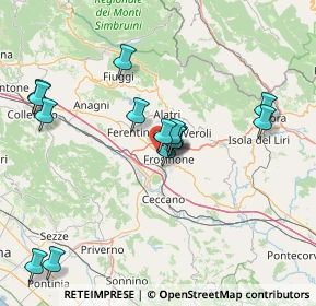 Mappa Via del Prato Fiorito, 03100 Frosinone FR, Italia (15.58667)