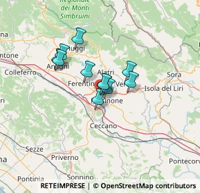 Mappa Via del Prato Fiorito, 03100 Frosinone FR, Italia (9.24182)