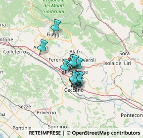 Mappa Via del Prato Fiorito, 03100 Frosinone FR, Italia (7.61462)