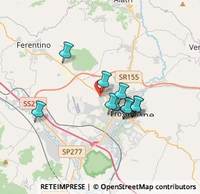 Mappa Via del Prato Fiorito, 03100 Frosinone FR, Italia (2.71545)