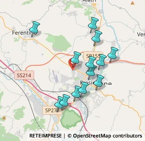Mappa Via del Prato Fiorito, 03100 Frosinone FR, Italia (3.53462)