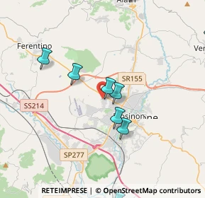 Mappa Via del Prato Fiorito, 03100 Frosinone FR, Italia (5.46727)