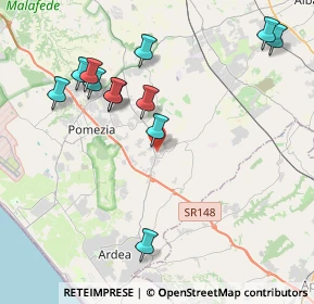 Mappa Via delle Arance, 00040 Pomezia RM, Italia (4.58417)