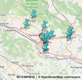 Mappa Via Cerreto, 03100 Frosinone FR, Italia (11.34692)