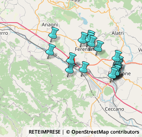 Mappa SP11, 03017 Morolo FR, Italia (7.598)