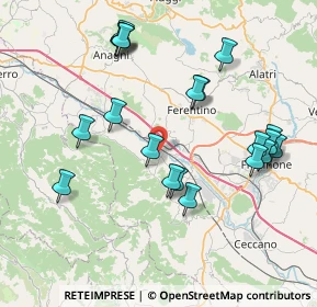 Mappa SP11, 03017 Morolo FR, Italia (8.7395)