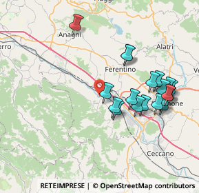 Mappa SP11, 03017 Morolo FR, Italia (8.2995)