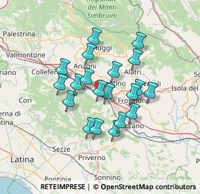 Mappa SP11, 03017 Morolo FR, Italia (11.6885)