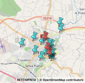 Mappa Via Ignazio Barbagallo, 03100 Frosinone FR, Italia (1.3455)