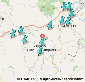 Mappa Via le Poste, 03025 Monte San Giovanni Campano FR, Italia (4.77273)