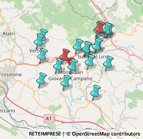 Mappa Via le Poste, 03025 Monte San Giovanni Campano FR, Italia (6.593)