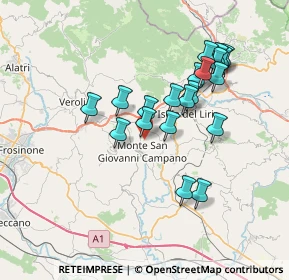 Mappa Via le Poste, 03025 Monte San Giovanni Campano FR, Italia (6.947)