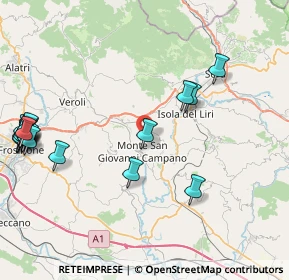 Mappa Via le Poste, 03025 Monte San Giovanni Campano FR, Italia (11.654)