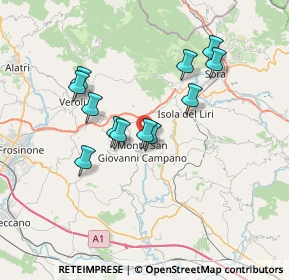 Mappa Via le Poste, 03025 Monte San Giovanni Campano FR, Italia (6.565)