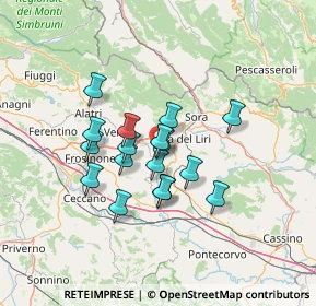 Mappa Via le Poste, 03025 Monte San Giovanni Campano FR, Italia (10.85529)