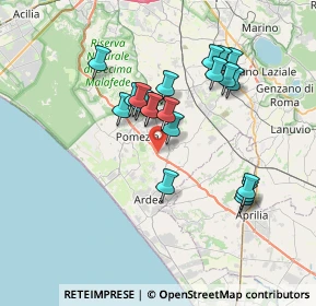 Mappa Km 33200, 00071 Pomezia RM, Italia (6.777)