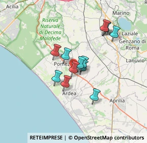 Mappa Km 33200, 00071 Pomezia RM, Italia (5.33333)